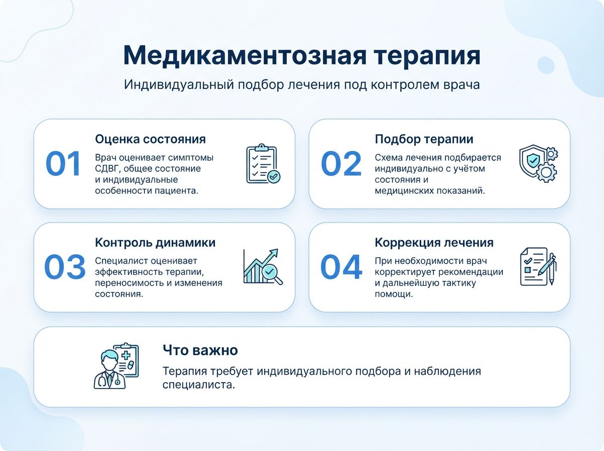 Лечение СДВГ в Борисоглебске у детей и взрослыхинфографика